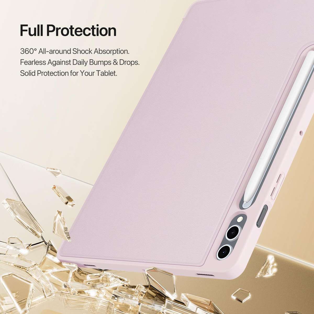 For Samsung Galaxy Tab S10+ / S9+ DUX DUCIS Vers Series PU + TPU Tablet Case(Pink)