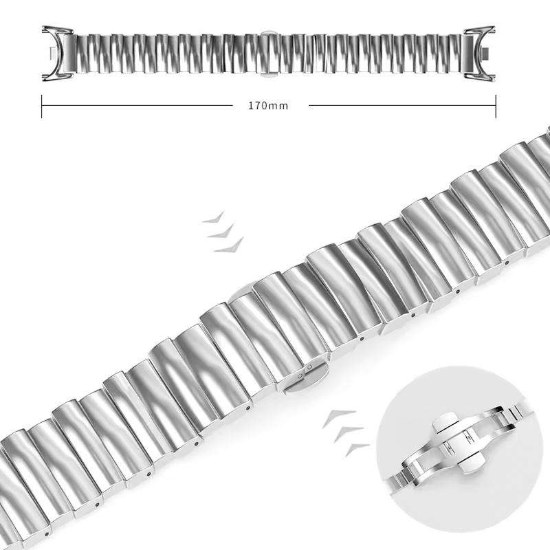 For Xiaomi Smart Band 10 / 9 / 8 xDfind Irregular Metal Watch Band(Silver)