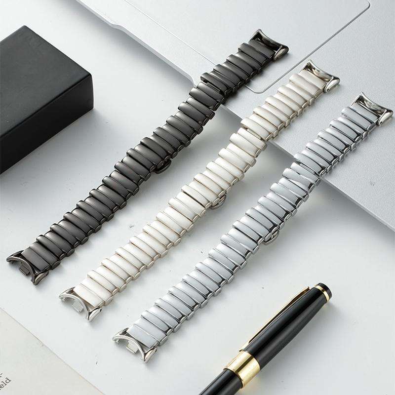 For Xiaomi Smart Band 10 / 9 / 8 xDfind Irregular Metal Watch Band(Starlight)