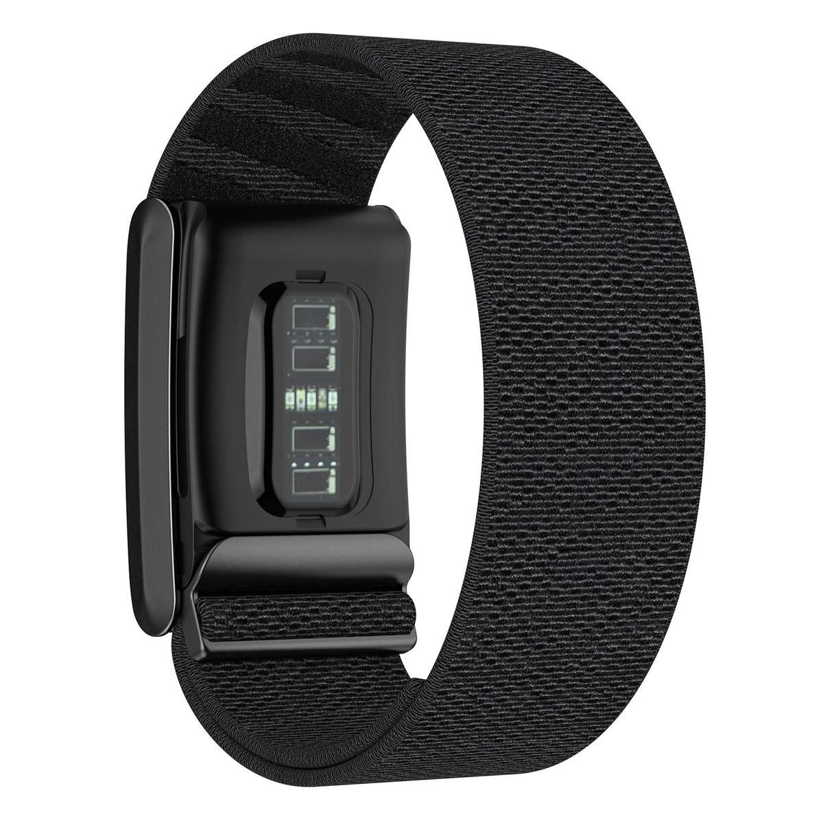 For WHOOP 5.0 xDfind Sport Elastic Pattern Nylon Watch Band(Black)