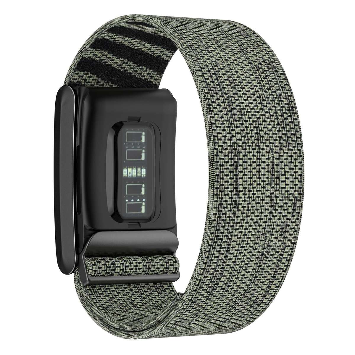 For WHOOP 5.0 xDfind Sport Elastic Pattern Nylon Watch Band(Grey Green)