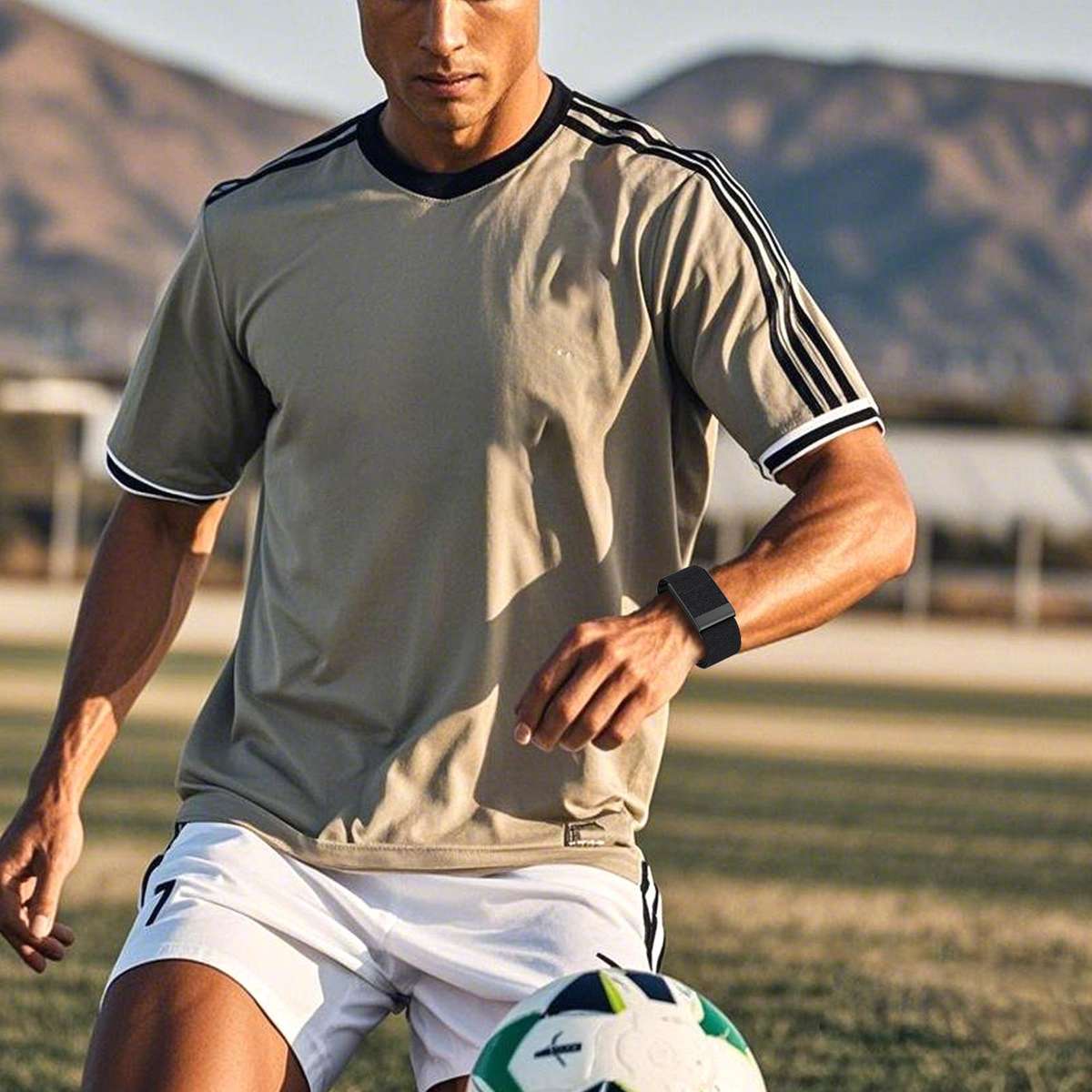 For WHOOP 5.0 xDfind Sport Elastic Pattern Nylon Watch Band(Black)