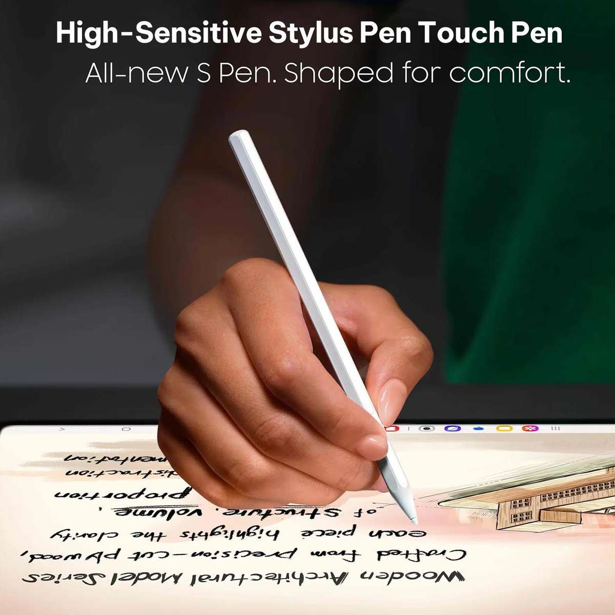For Samsung Galaxy Tab S11 / Tab S11 Ultra High-Sensitive Stylus Pen Touch Pen(White)