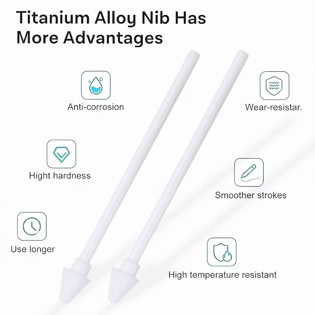 For Samsung Galaxy Tab S11 / S11 Ultra 5pcs/Set Stylus Pen Replacement Pencil Tips(White)