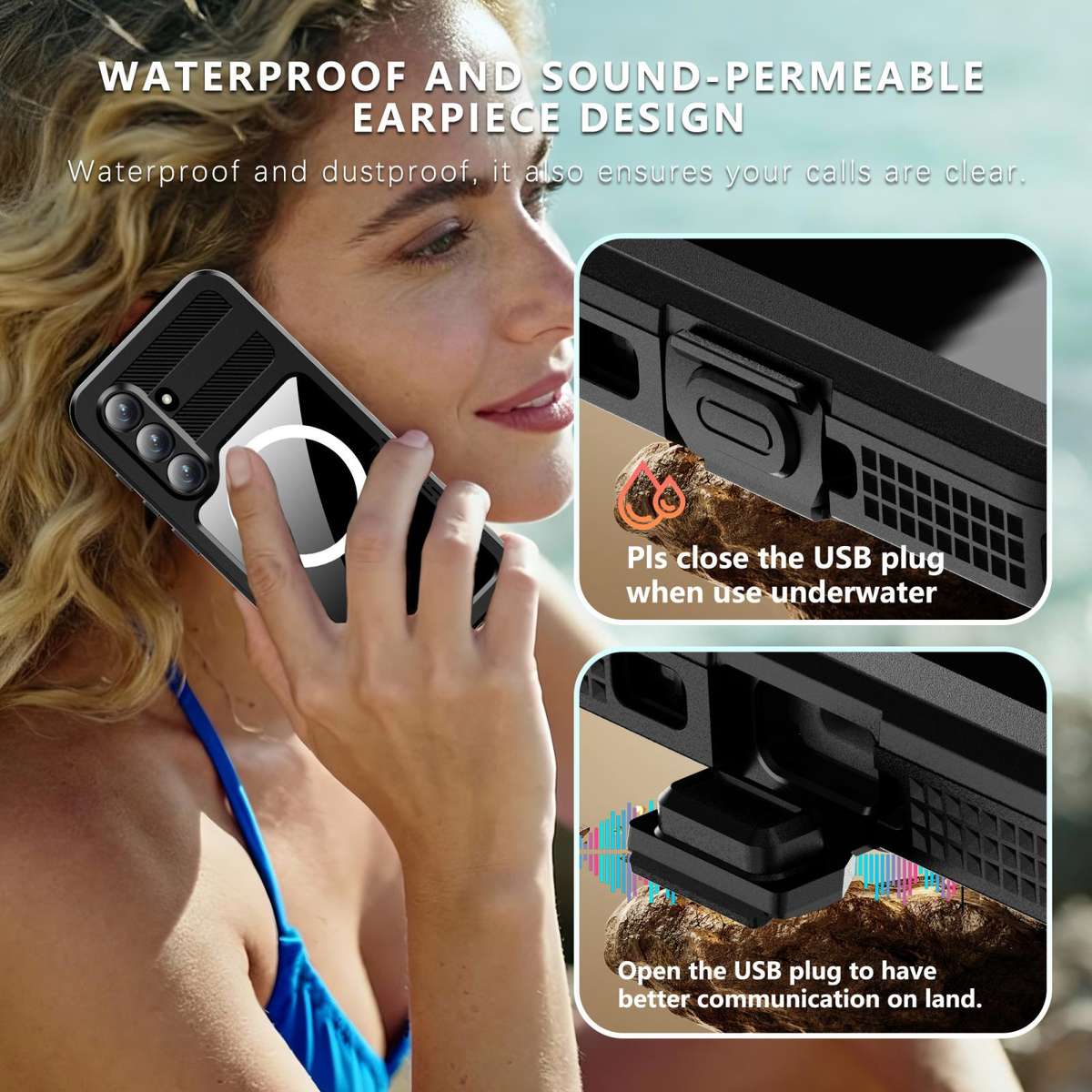 For Samsung Galaxy S26+ 5G RedPepper IP68 Waterproof Triple-proof MagSafe Phone Case(Black)