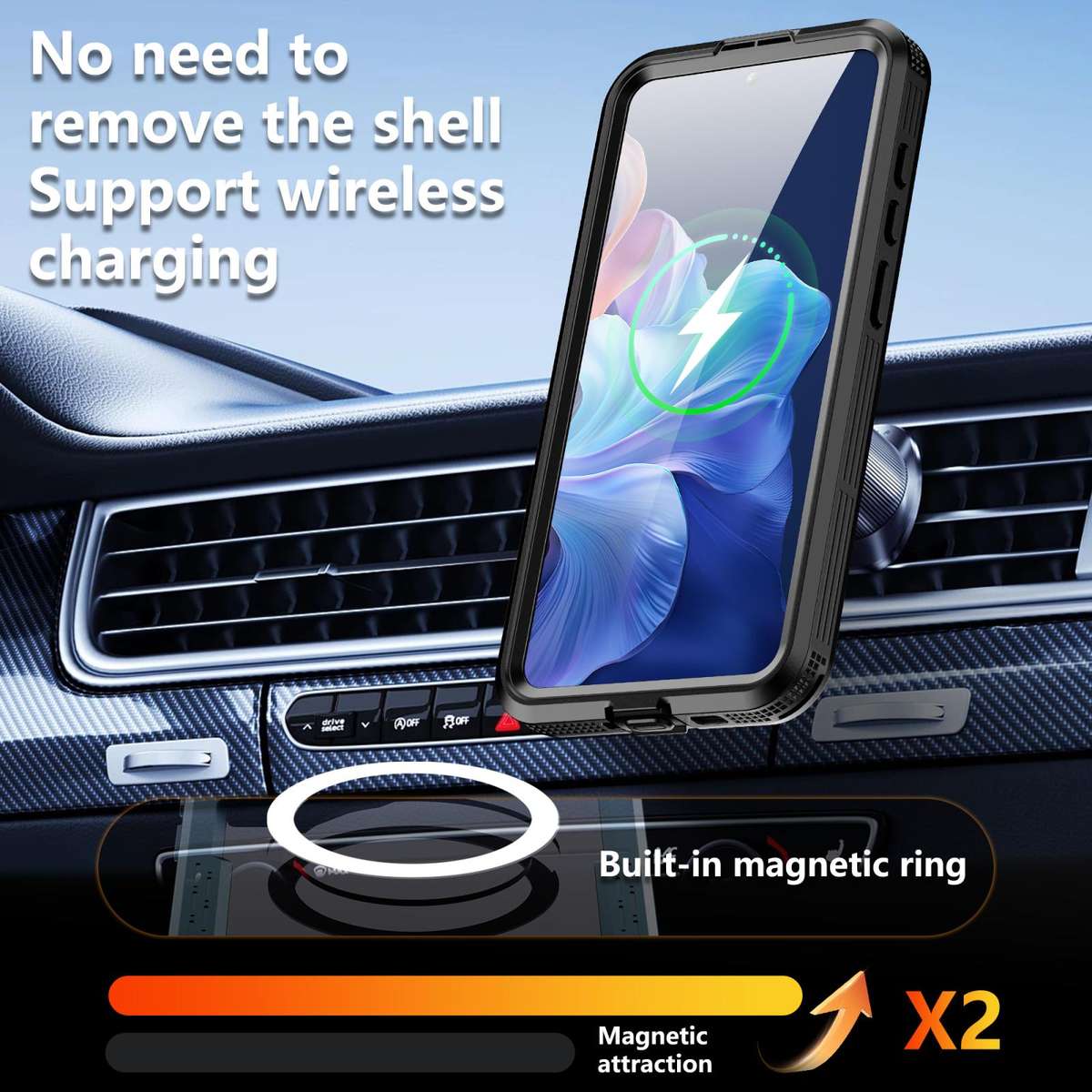 For Samsung Galaxy S26+ 5G RedPepper IP68 Waterproof Triple-proof MagSafe Phone Case(Black)