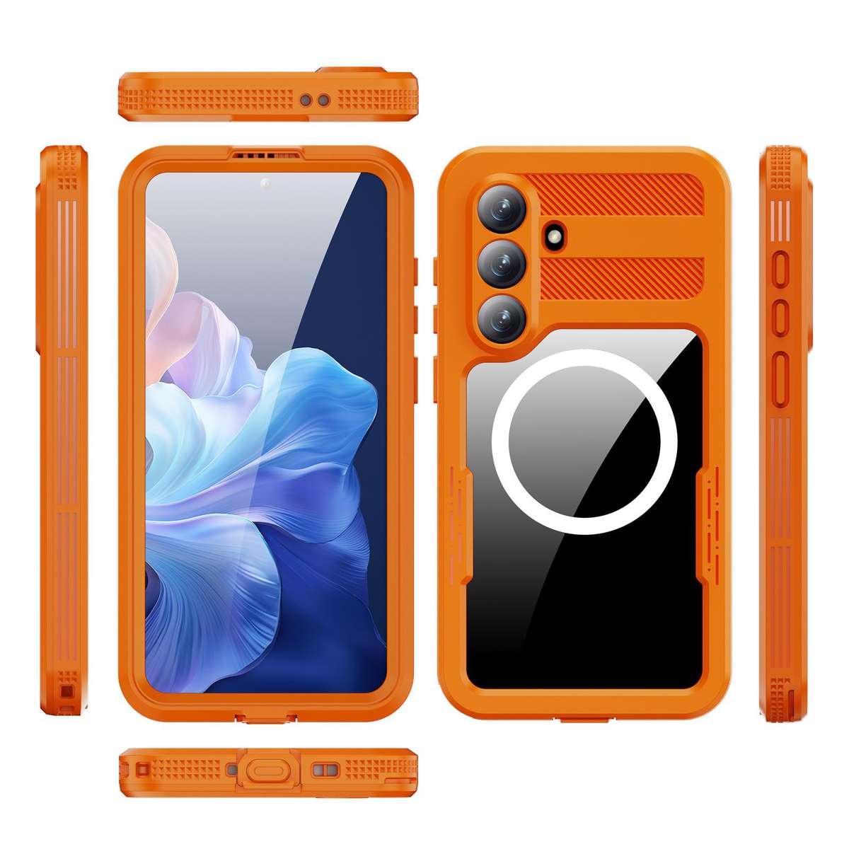 For Samsung Galaxy S26+ 5G RedPepper IP68 Waterproof Triple-proof MagSafe Phone Case(Orange)