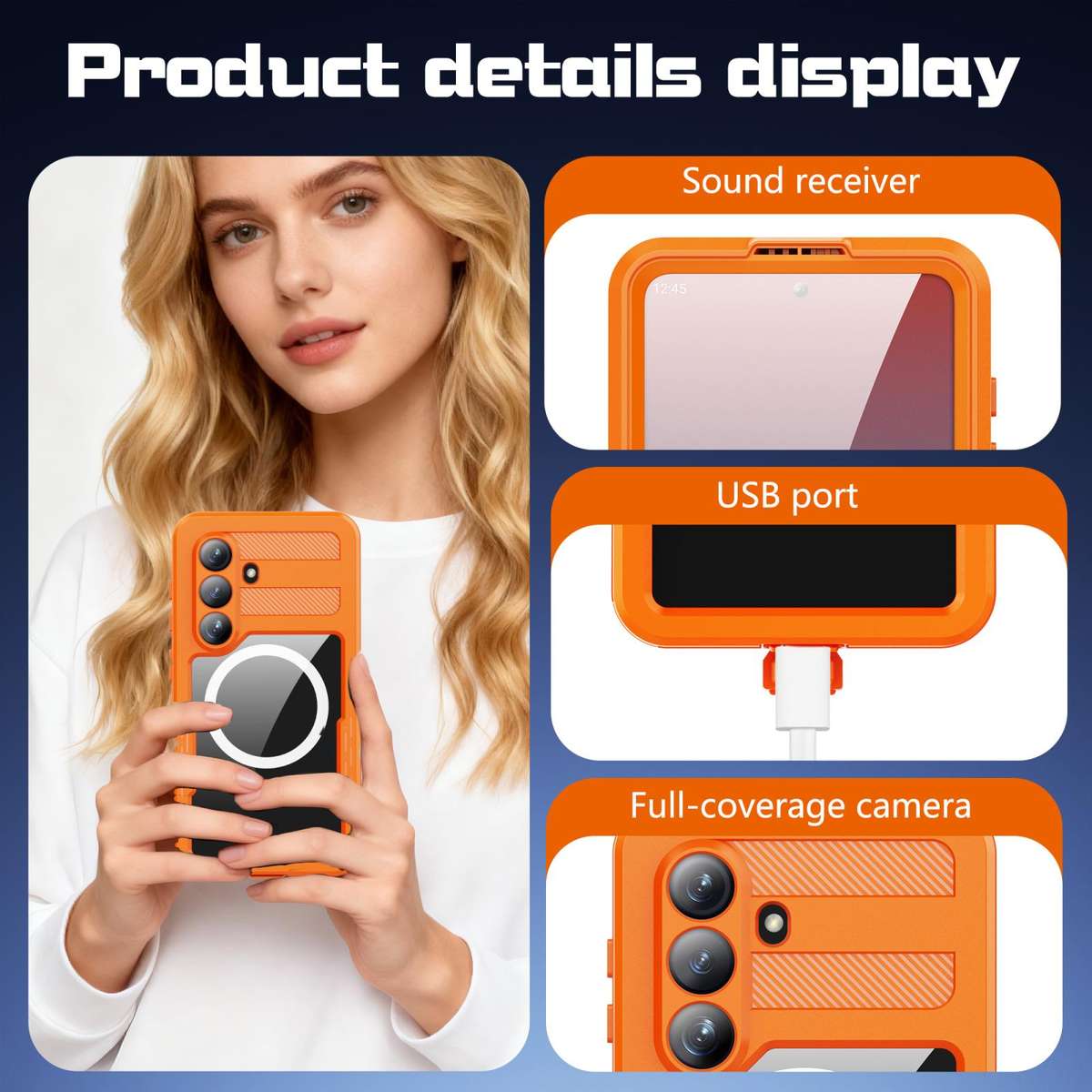 For Samsung Galaxy S26+ 5G RedPepper IP68 Waterproof Triple-proof MagSafe Phone Case(Orange)