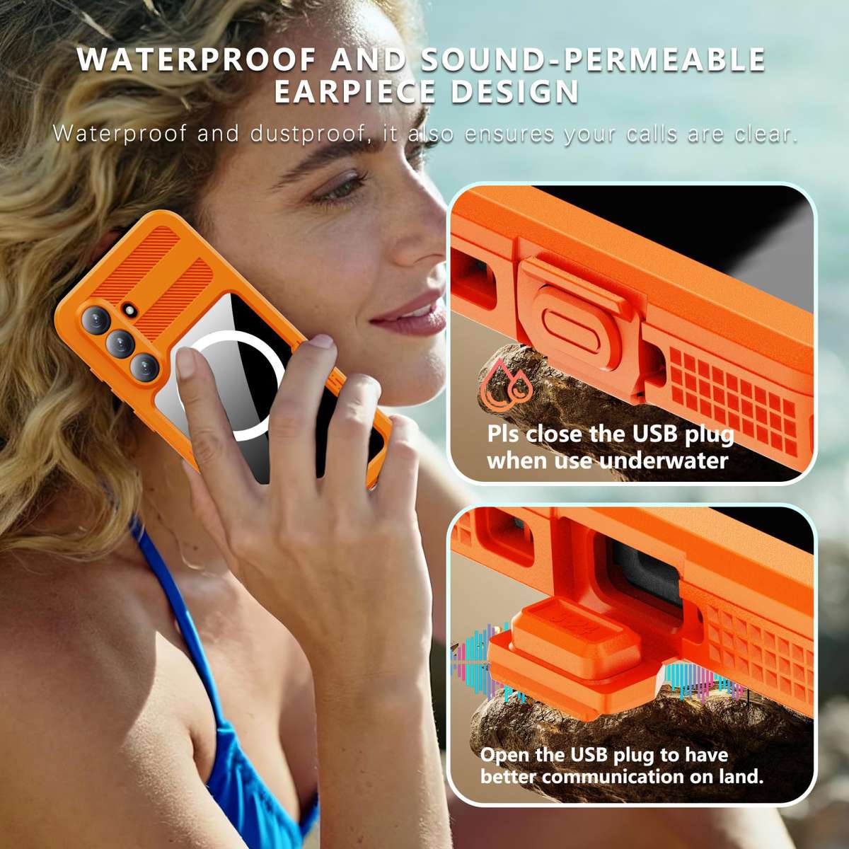 For Samsung Galaxy S26+ 5G RedPepper IP68 Waterproof Triple-proof MagSafe Phone Case(Orange)