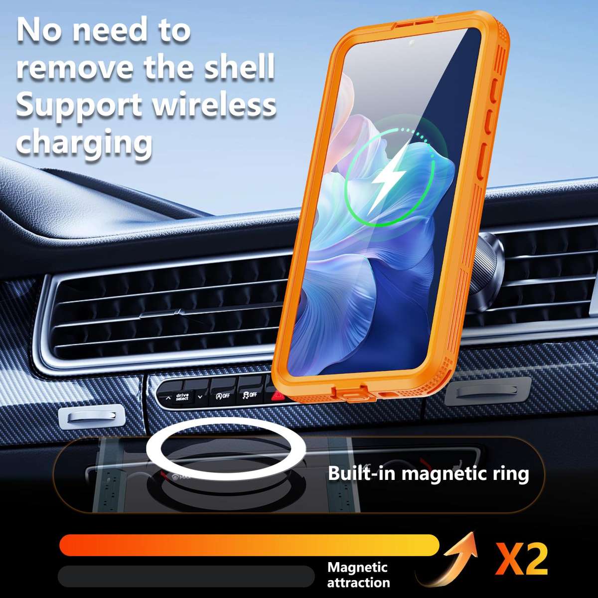 For Samsung Galaxy S26+ 5G RedPepper IP68 Waterproof Triple-proof MagSafe Phone Case(Orange)