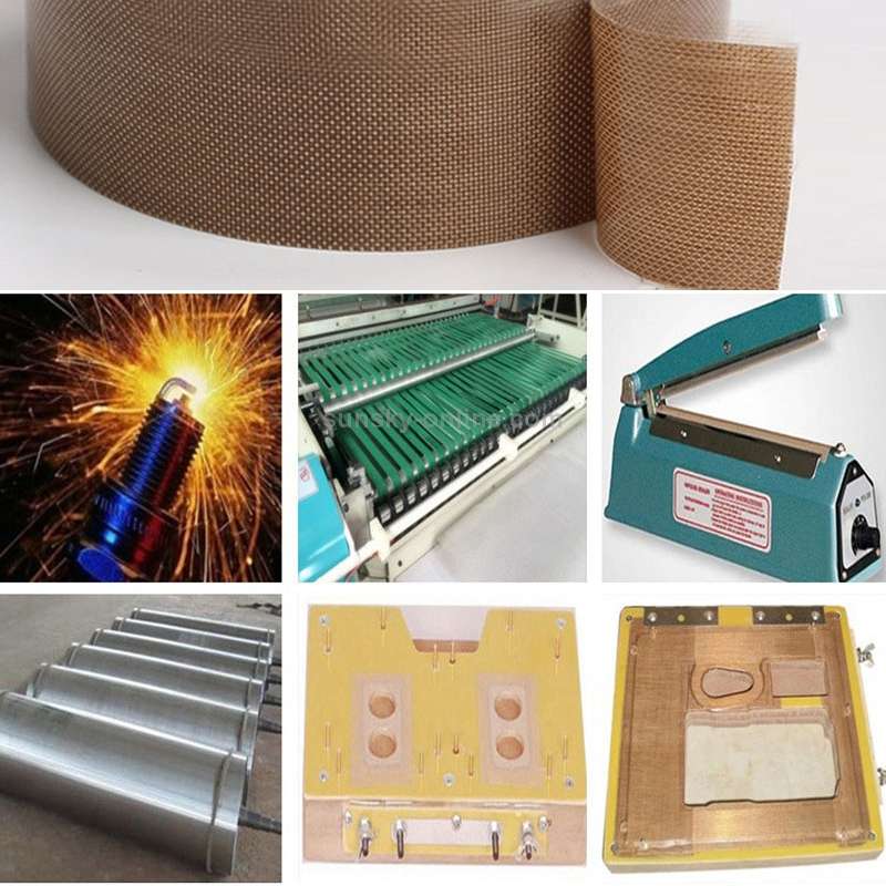 Teflon High Temperature Resistant Cloth Tape Sealing Machine Heat Insulation Tape, Size: 10m x 30m