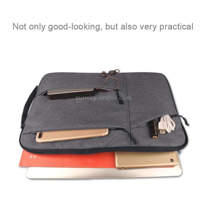 Universal Multiple Pockets Wearable Oxford Cloth Soft Portable Simple Business Laptop Tablet Bag