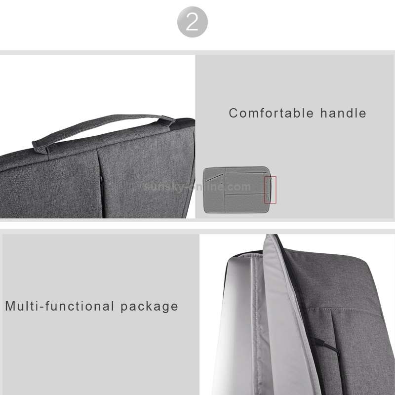 Universal Multiple Pockets Wearable Oxford Cloth Soft Portable Simple Business Laptop Tablet Bag