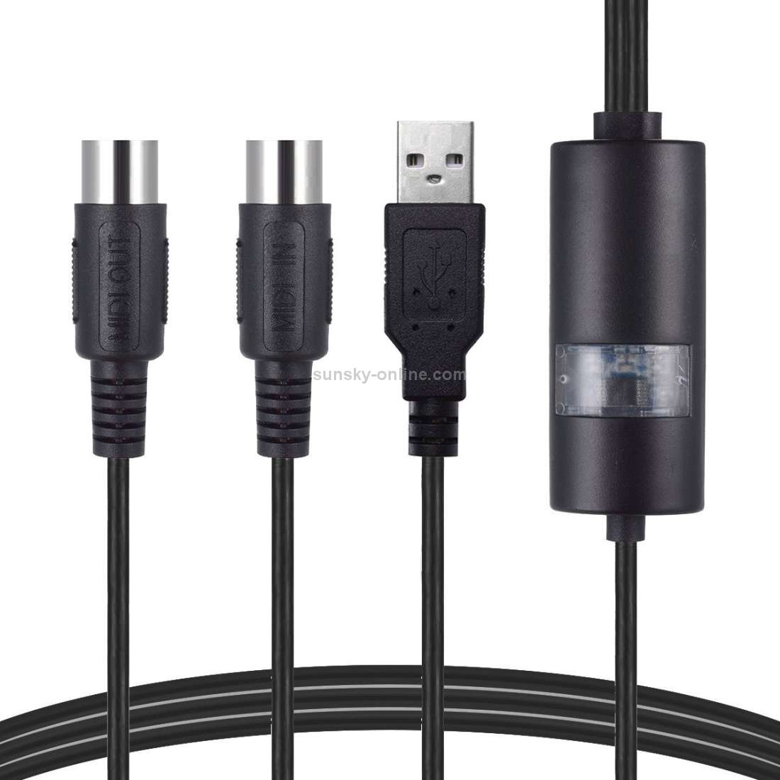 WERSI UM-18 USB MIDI Cable MidiPort Midi Cable Electric Piano Electronic Drum Music Editing Line,