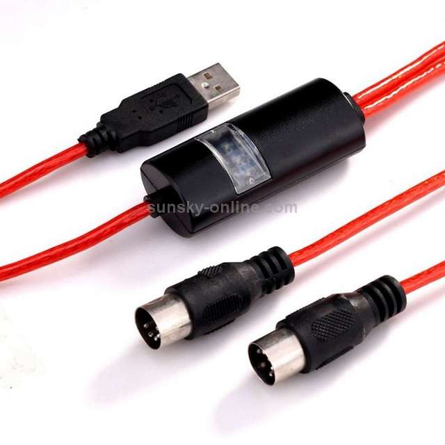 WERSI UM-18 USB MIDI Cable MidiPort Midi Cable Electric Piano Electronic Drum Music Editing Line,
