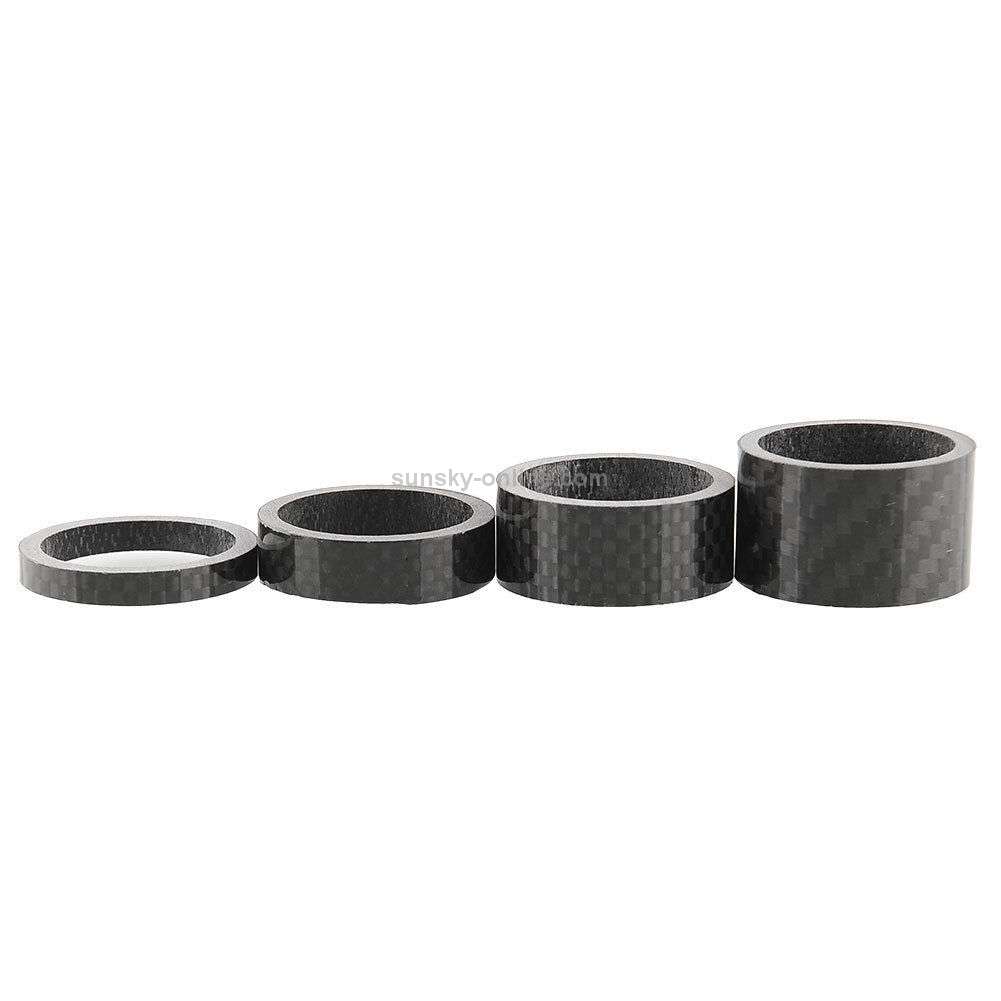 Bicycle Front Fork Headset Carbon Fiber Gasket Stem Wrist Backing Ring 3K Carbon Fiber 5 / 10 / 15