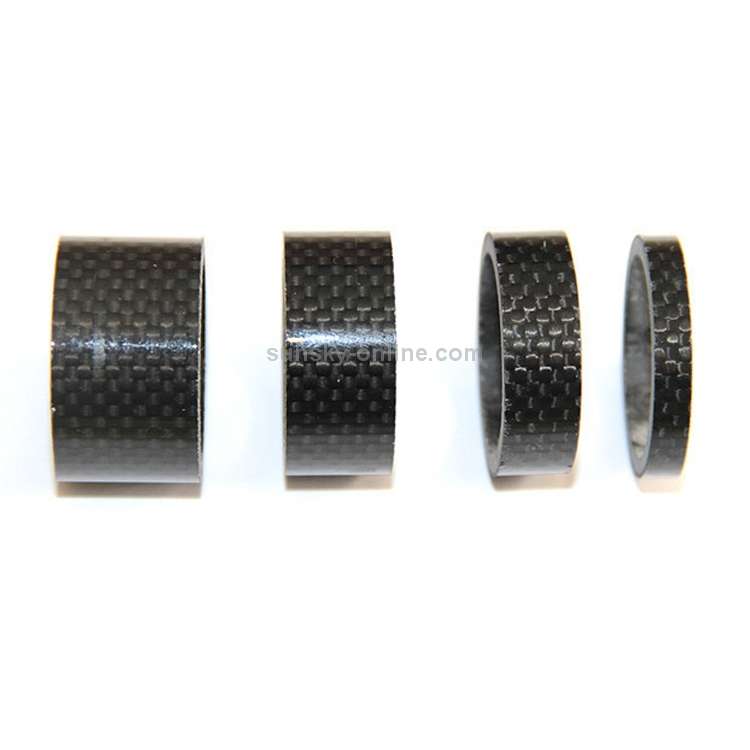 Bicycle Front Fork Headset Carbon Fiber Gasket Stem Wrist Backing Ring 3K Carbon Fiber 5 / 10 / 15