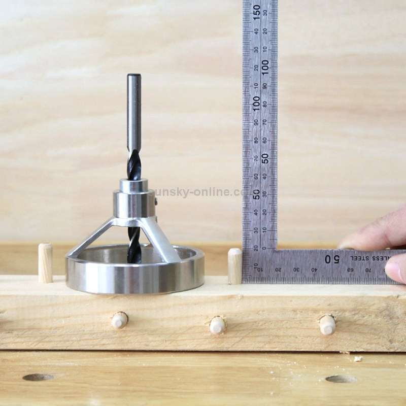 5 in 1 Drill Guide Vertical Pocket Hole Jig 5/6/7/8/9/10/12mm Drill Bit Hole Locator Stainless Ste