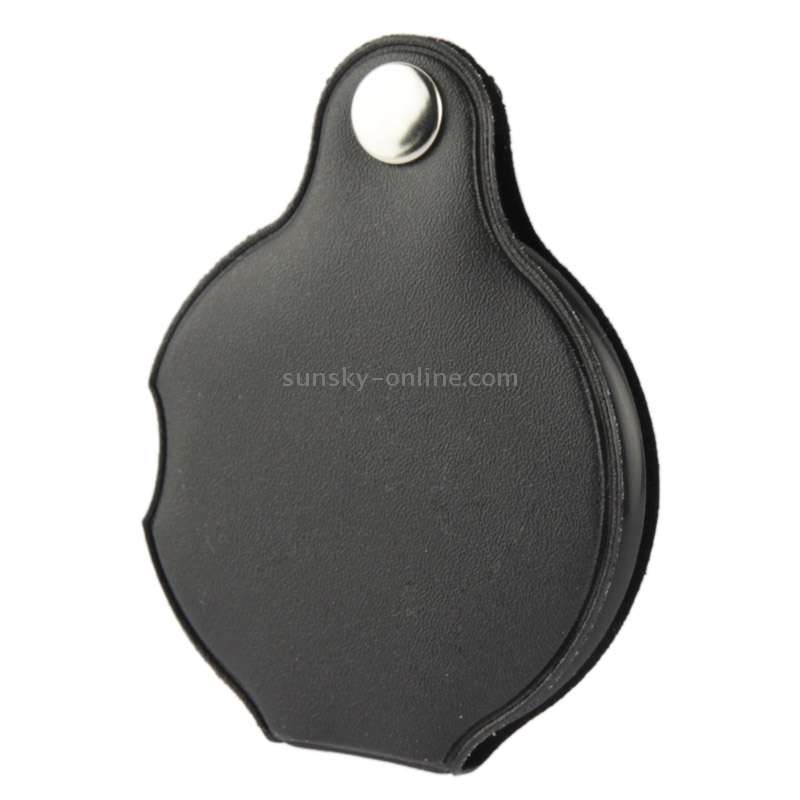 10 PCS 5X 50mm Magnifier Pocket Folding Magnifying Glass Loupe Pocket Spiegel(Black)