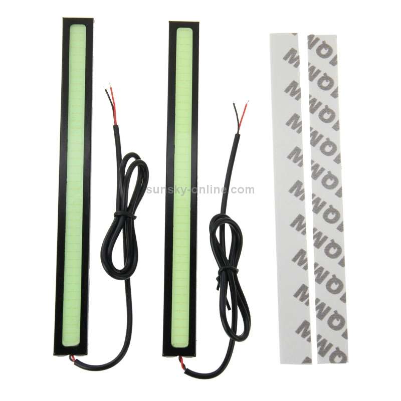 2 PCS 6W*2 DRL LED ICE Blue Light Bar Car Light Source Waterproof Daytime Running Lights, DC 12V