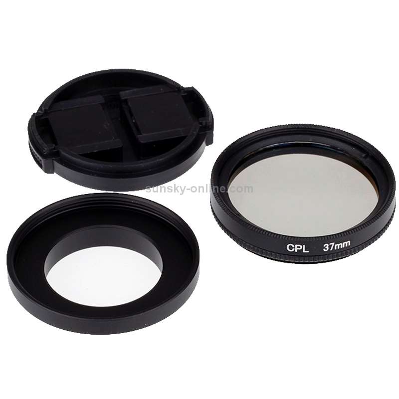 37mm CPL Filter Circular Polarizer Lens Filter with Cap for Xiaomi Xiaoyi 4K+ / 4K, Xiaoyi Lite, X