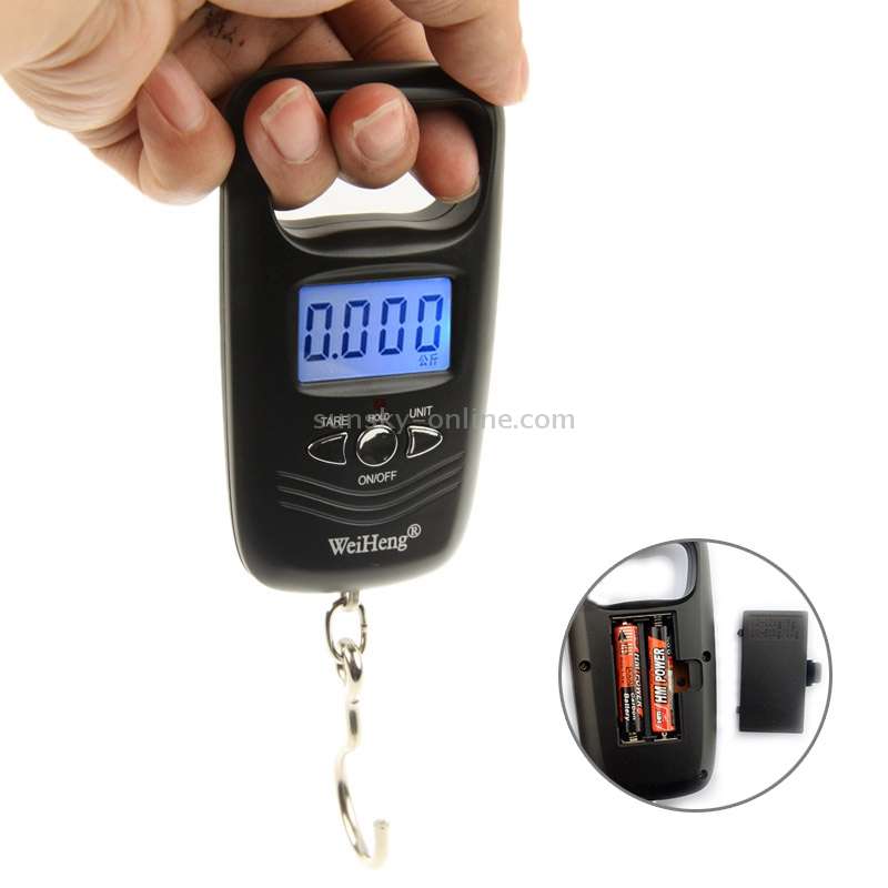 50kg x 10g LCD Electronic Travel Luggage Hook Weight Scale (WH-A17)