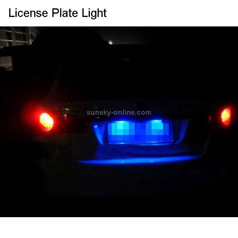 2 PCS T10 1.5W 60LM 1 LED Red COB LED Brake Light for Vehicles, DC12V(Red)