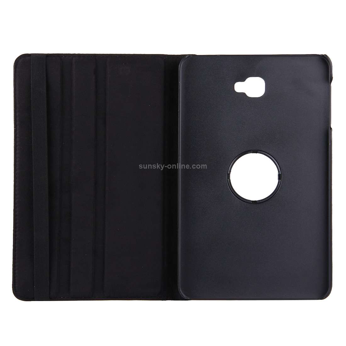 For Galaxy Tab A 10.1 / T580 Litchi Texture Horizontal Flip 360 Degrees Rotation Leather Case with
