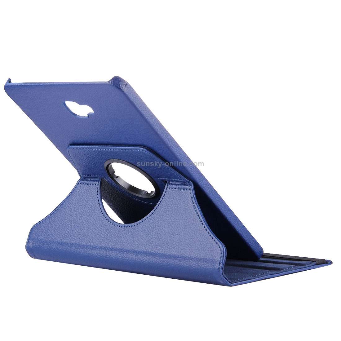 For Galaxy Tab A 10.1 / T580 Litchi Texture Horizontal Flip 360 Degrees Rotation Leather Case with