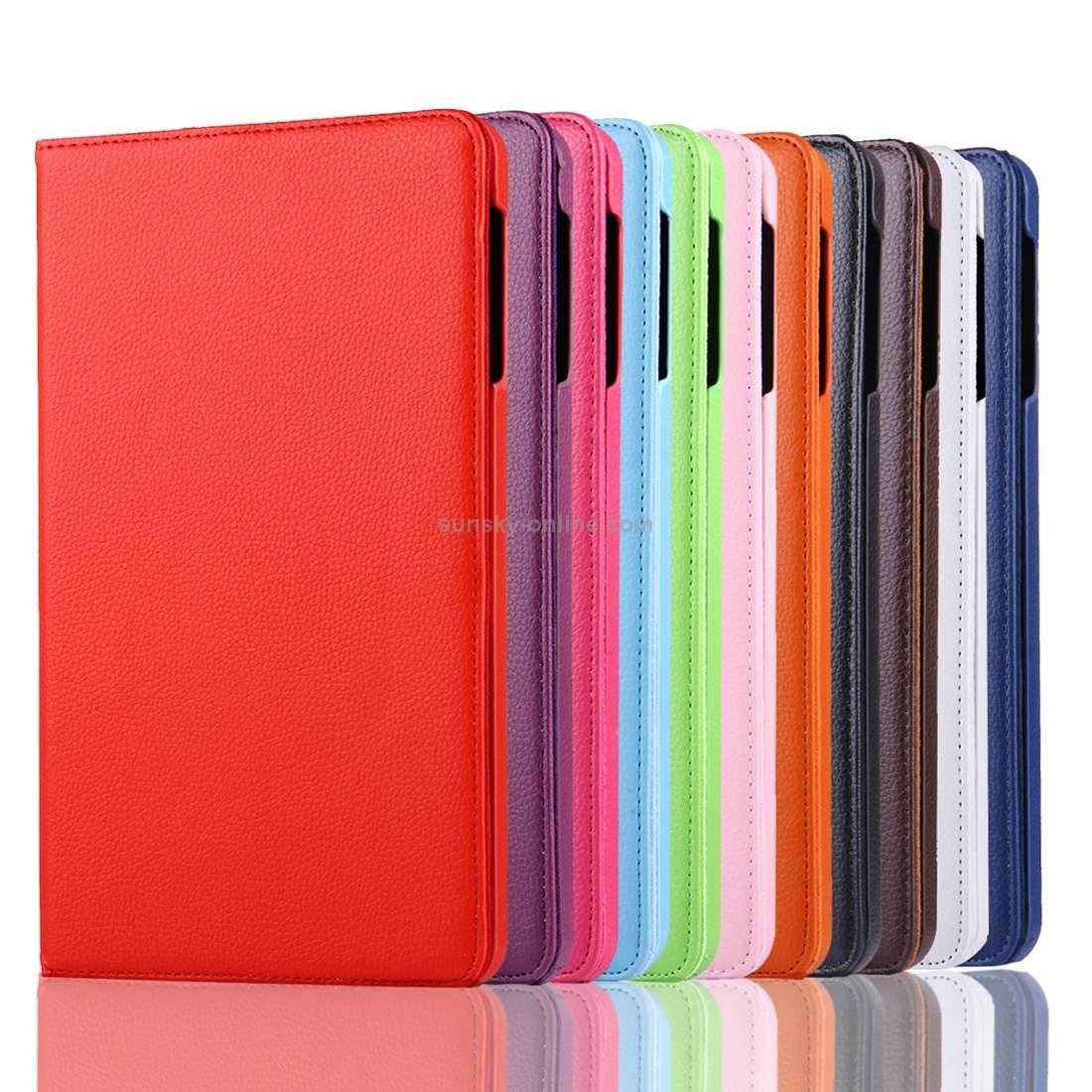 For Galaxy Tab A 10.1 / T580 Litchi Texture Horizontal Flip 360 Degrees Rotation Leather Case with