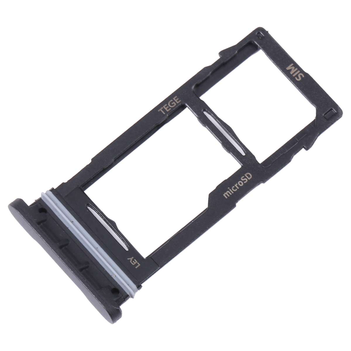 For Samsung Galaxy Tab Active3 8.0 SM-T570/T575 Original SIM Card Tray + Micro SD Card Tray (Black