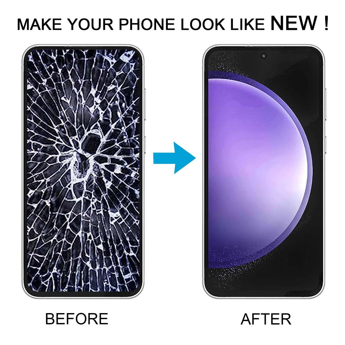 For Samsung Galaxy S23 FE SM-S711B TFT LCD Screen Digitizer Full Assembly with Frame, Not Supporti