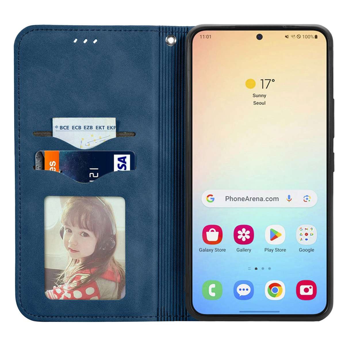 For Samsung Galaxy S25 5G Retro Skin Feel Magnetic Leather Phone Case(Blue)