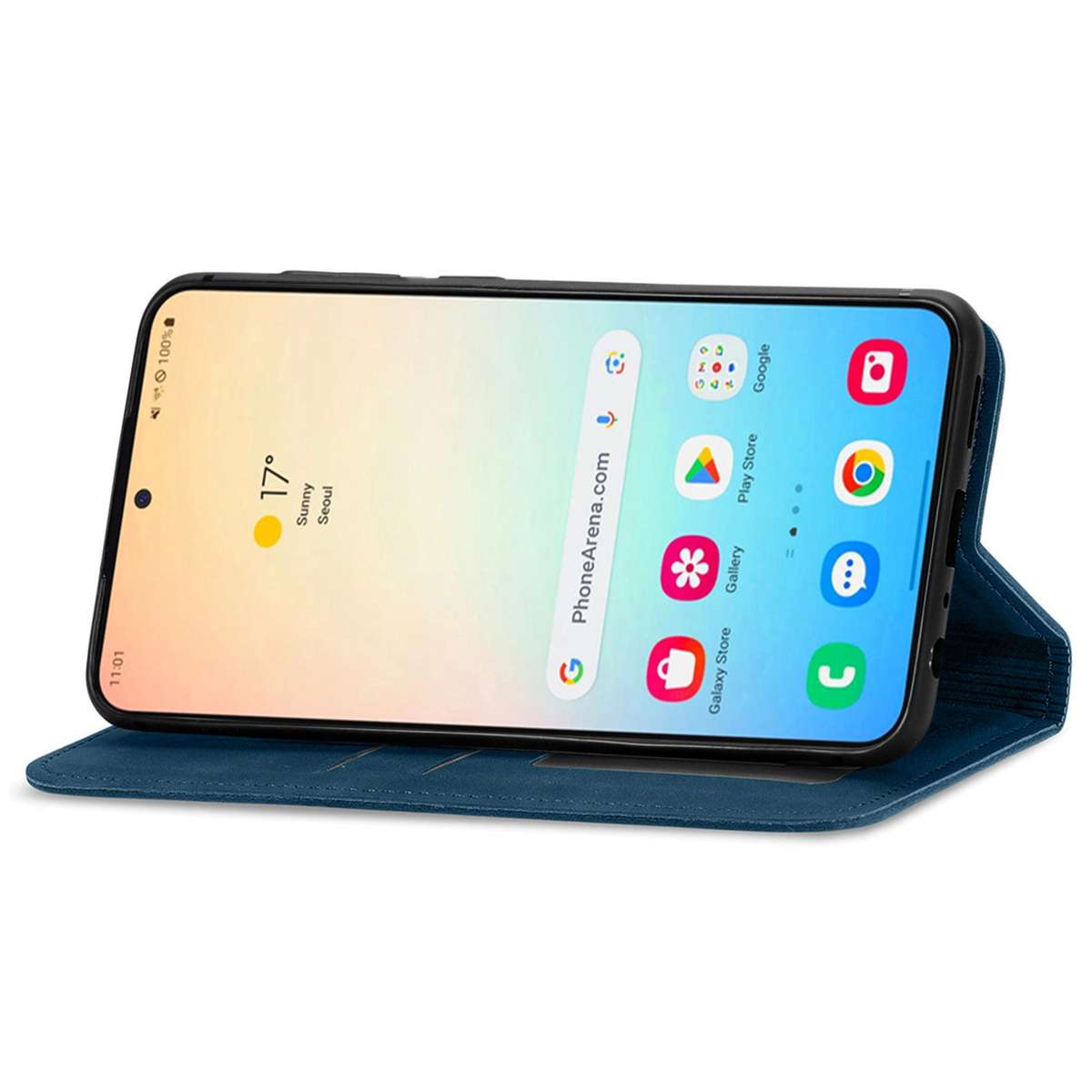 For Samsung Galaxy S25 5G Retro Skin Feel Magnetic Leather Phone Case(Blue)