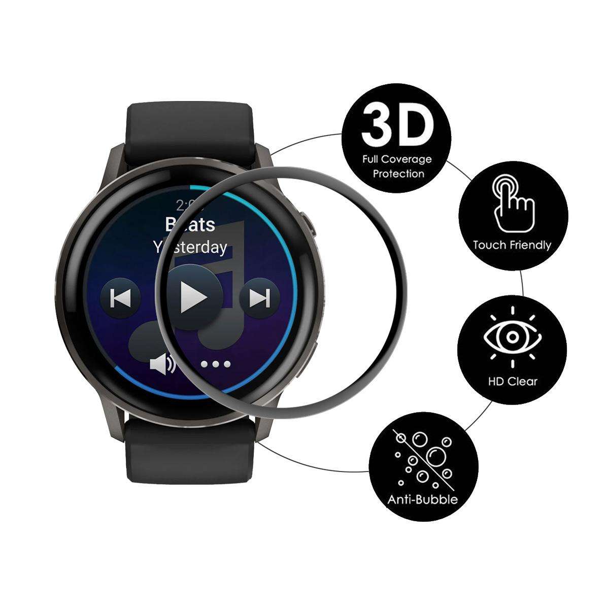 For Garmin Venu 4 45mm 10pcs ENKAY 3D Full Coverage Soft PC Edge PMMA HD Screen Protector Film