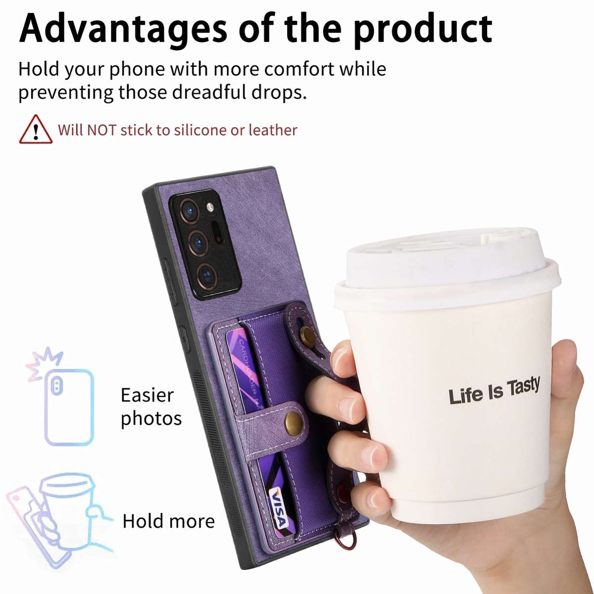 For Samsung Galaxy Note20 Ultra Retro Cross Wristband Wallet Leather Back Phone Case(Purple)