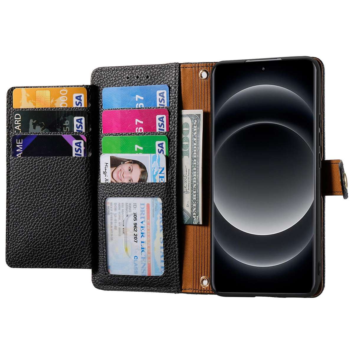 For Xiaomi 14 Ultra Love Zipper Lanyard Leather Phone Case(Black)