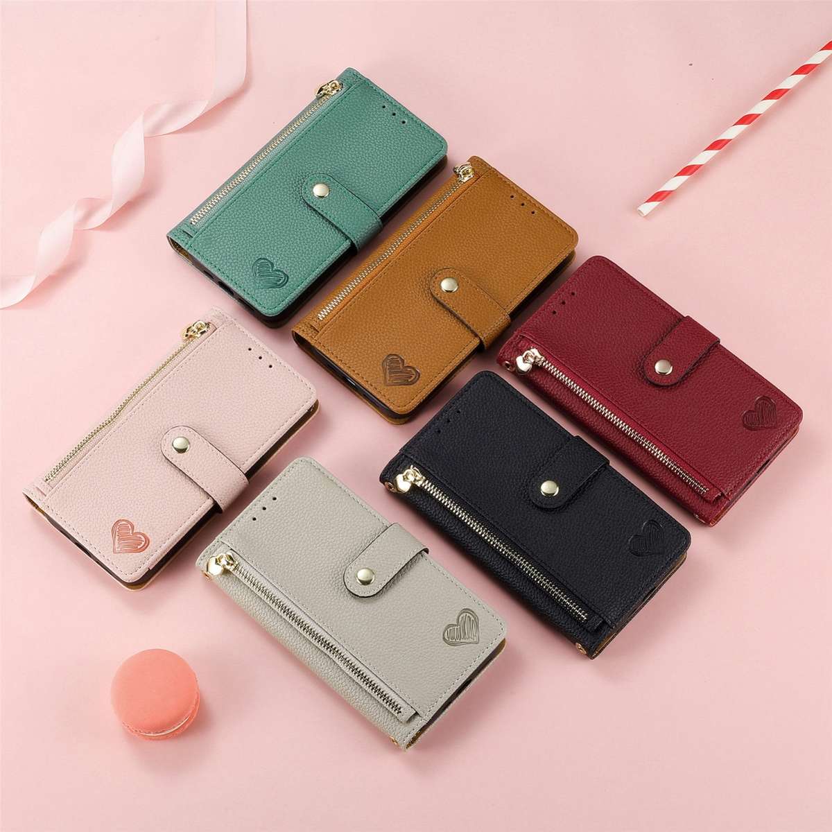 For Xiaomi 14 Ultra Love Zipper Lanyard Leather Phone Case(Black)