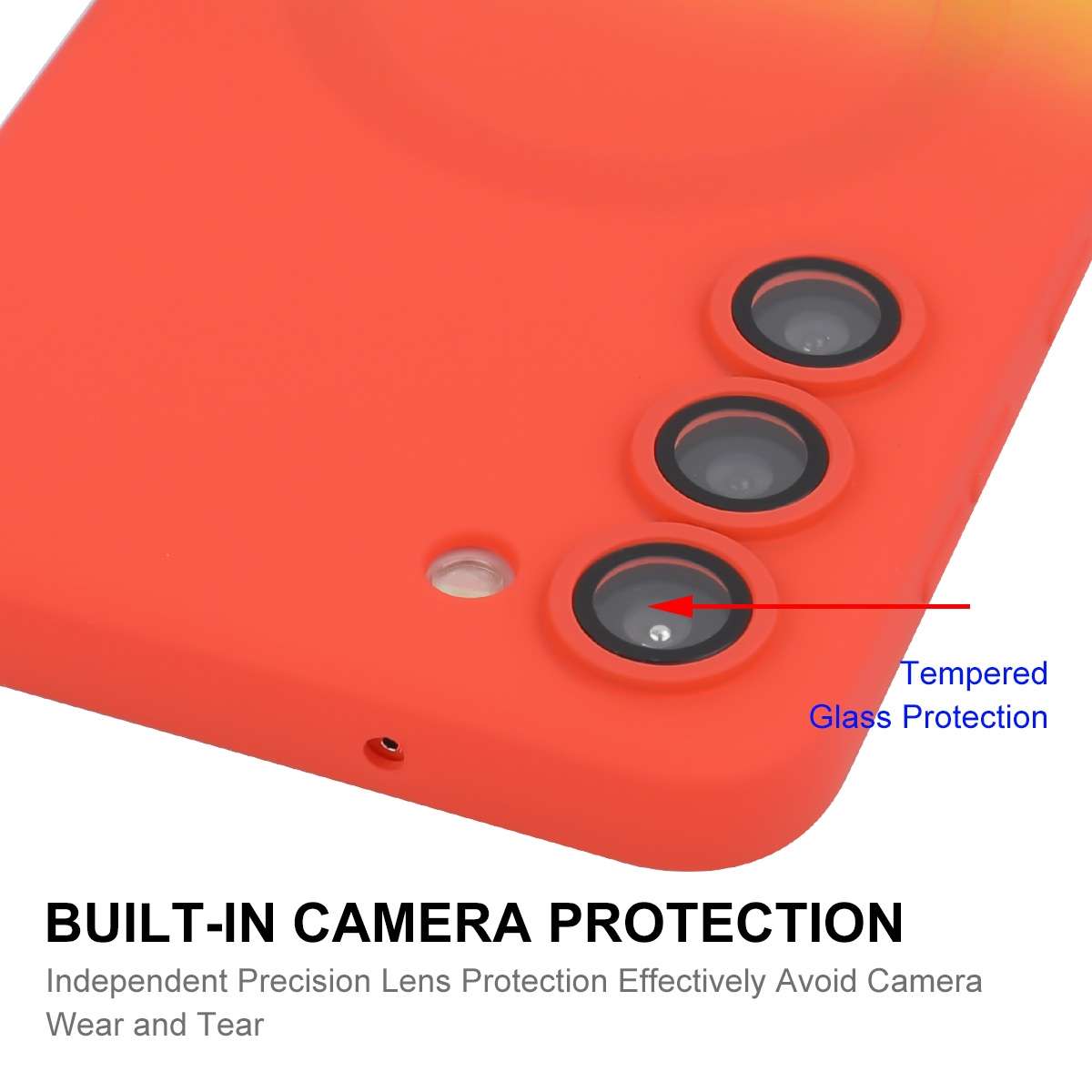 For Samsung Galaxy S23 5G ENKAY Hat-Prince MagSafe Rainbow Gradient Silicone Phone Case with Lens