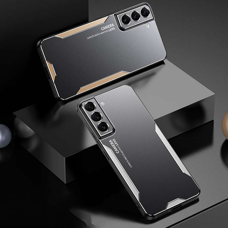 For Samsung Galaxy S22+ 5G Blade Series TPU Hybrid Metal Phone Case(Silver)