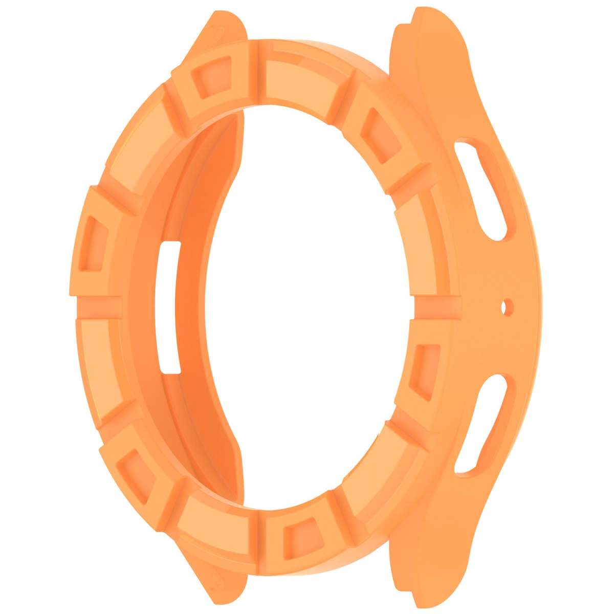 For Samsung Galaxy Watch 7 44mm Armour Hollow TPU Watch Protective Case(Orange)