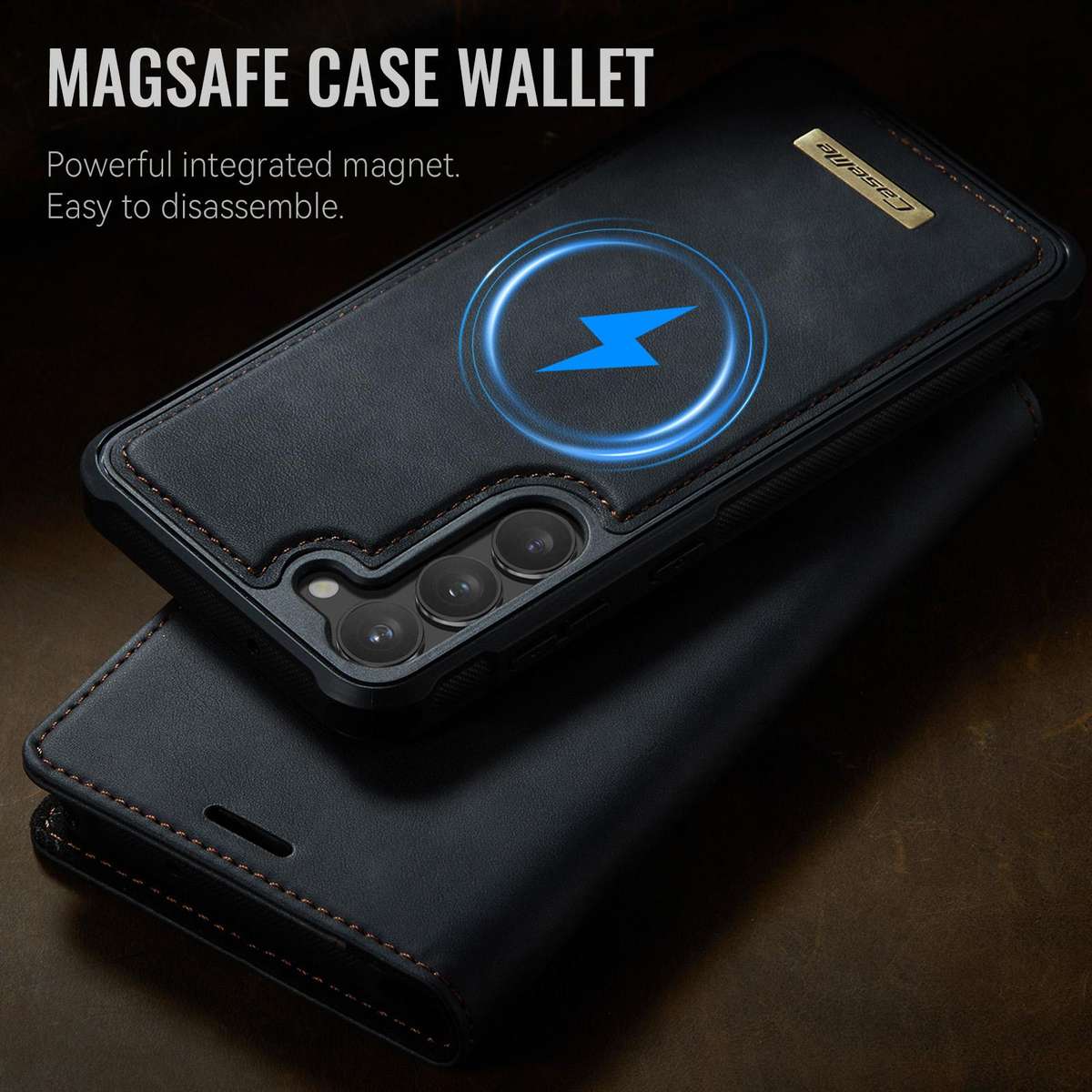 For Samsung Galaxy S23+ 5G CaseMe C49 Magnetic RFID Blocking Detachable Wallet Leather Phone Case(