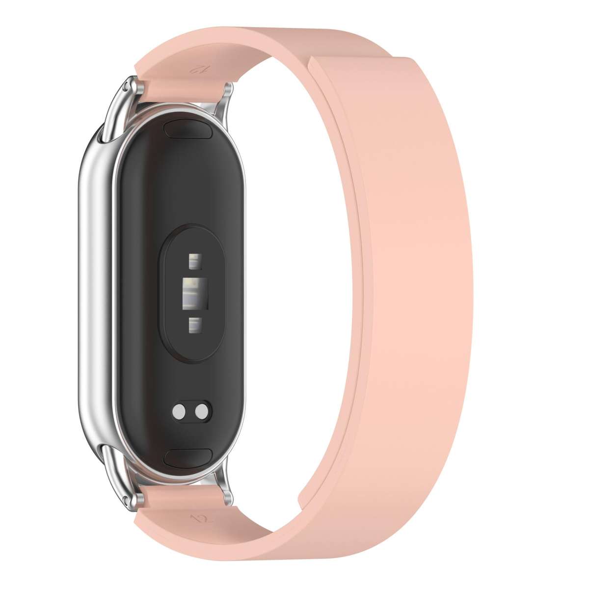 For Xiaomi Smart Band 10 / 9 / 8 Soft Silicone Magnetic Watch Band(Pink)