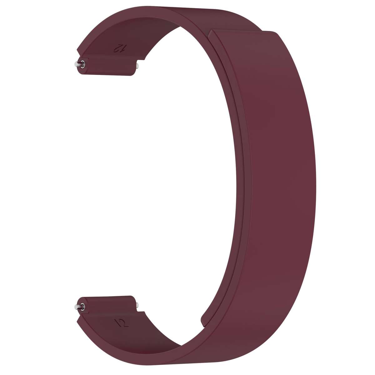 For Xiaomi Smart Band 10 / 9 / 8 Soft Silicone Magnetic Watch Band(Wine Red)