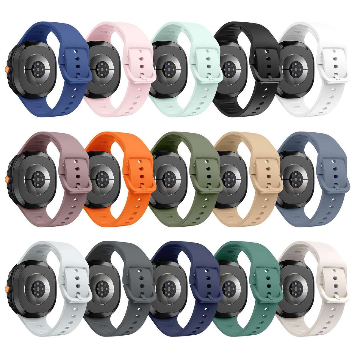 For Samsung Galaxy Watch8 / Watch8 Classic Flat Solid Color Silicone Watch Band(Milk Tea)