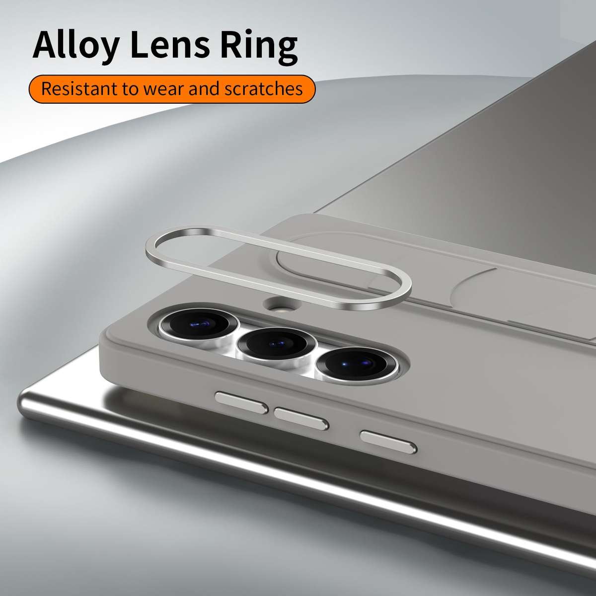 For Samsung Galaxy S25 FE 5G Intelligent Control Button Wristband Phone Case(Titanium Gunmetal)