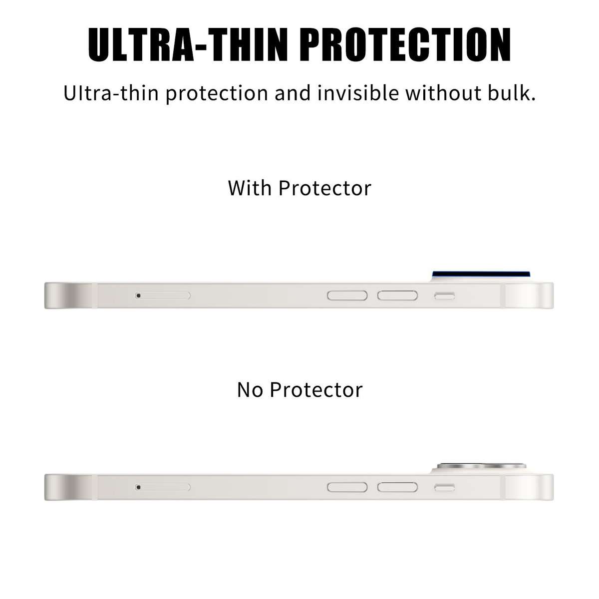 For iPhone 14 / 14 Plus Kalebol Transparent HD Anti-Fingerprint AR Integrated Camera Lens Tempered