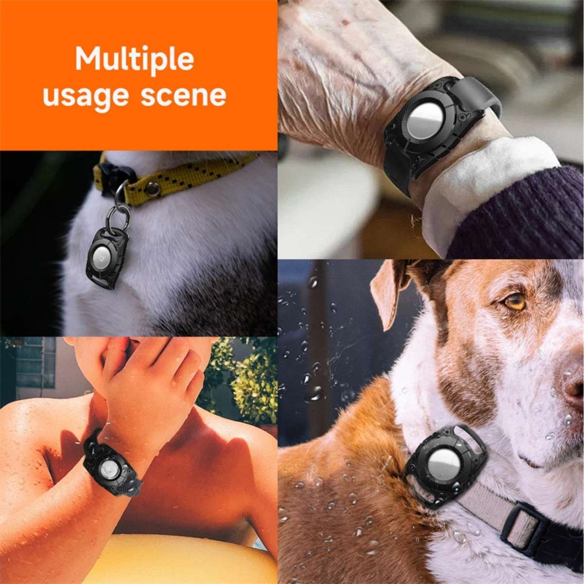 For AirTag 2nd Gen / AirTag 1st Gen Seal IP7 Waterproof Shockproof Anti-Loss Tracker Protective Co