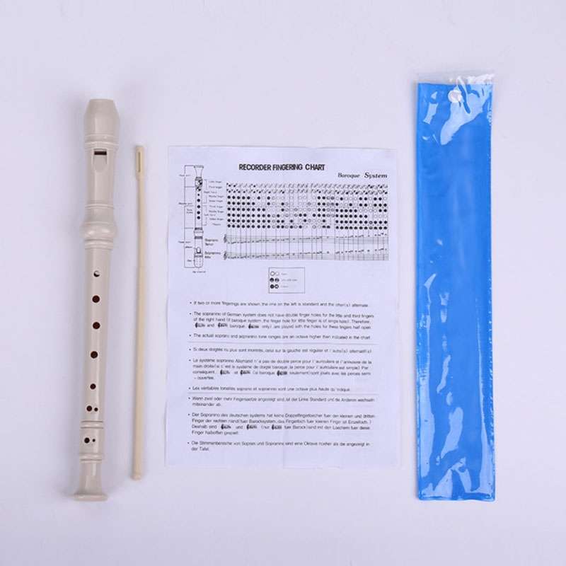 5 PCS SW8 Swan 8-hole Student Children Plastic Clarinet German Treble Flute(Blue)