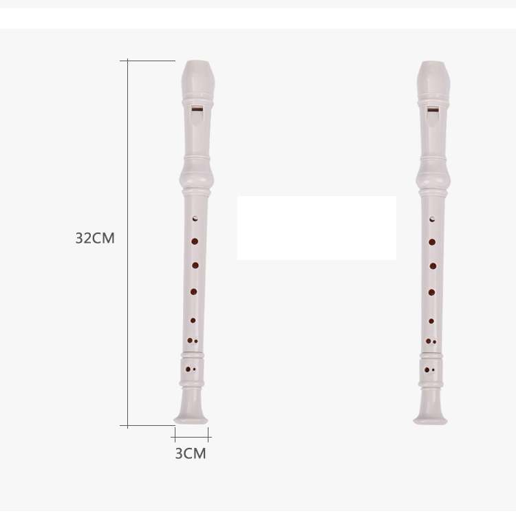 5 PCS SW8 Swan 8-hole Student Children Plastic Clarinet German Treble Flute(Black)